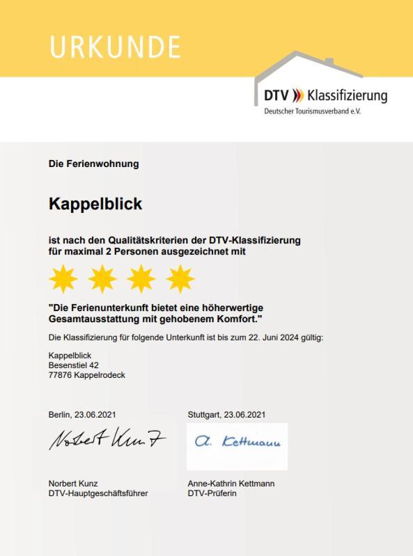 Ferienwohnung Kappelblick Kappelrodeck Eksteriør bilde